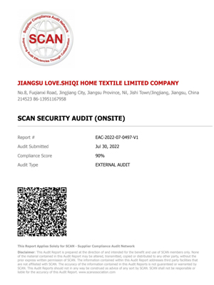 SCAN Certificate
